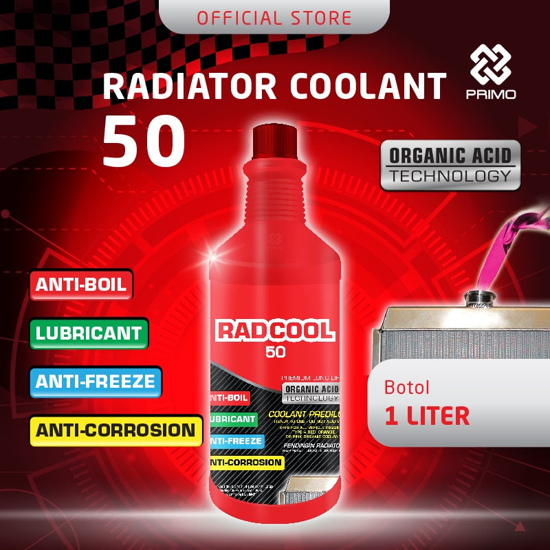 Rad Cool 50 Ready To Use 1L- Pendingin Radiator dengan Organic Acid Technology (OAT)