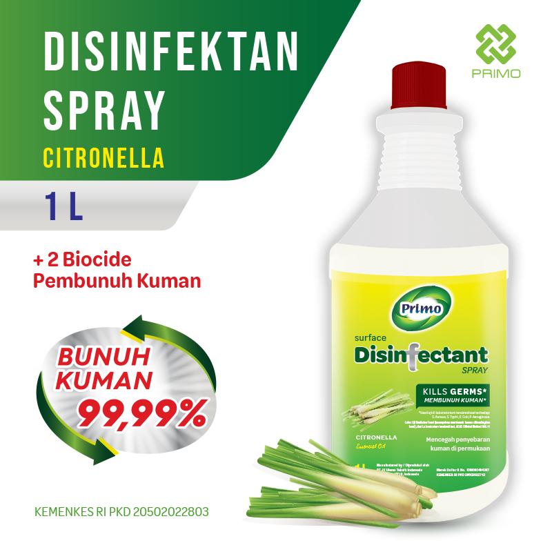 Disinfectant Air Surface Spray Citronella 1L - Non Alkohol