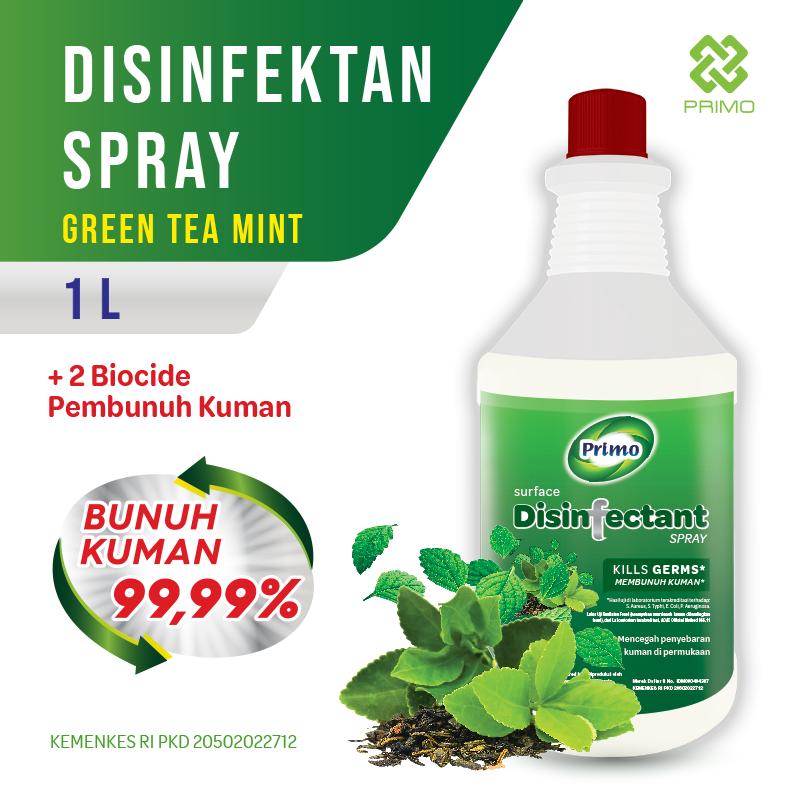 Disinfectant Air Surface Spray Greentea Mint 1L - Non Alkohol