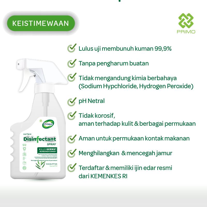 Disinfectant Air Surface Spray Eucaliptus 500mL - Non Alkohol