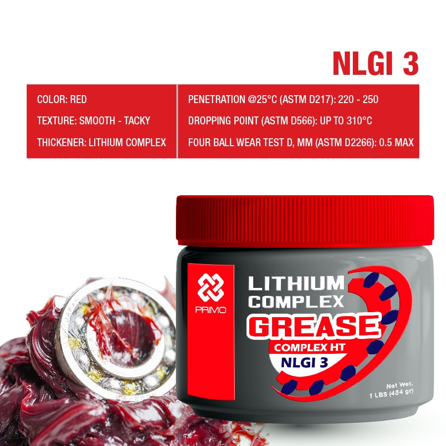 Complex HT Red #3 @454gr - High Temperature & Heavy Duty Lithium Complex Grease