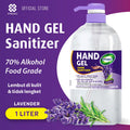 Handgel  Sanitizer Lavender 1L Pump - antiseptik pembersih tangan tanpa bilas