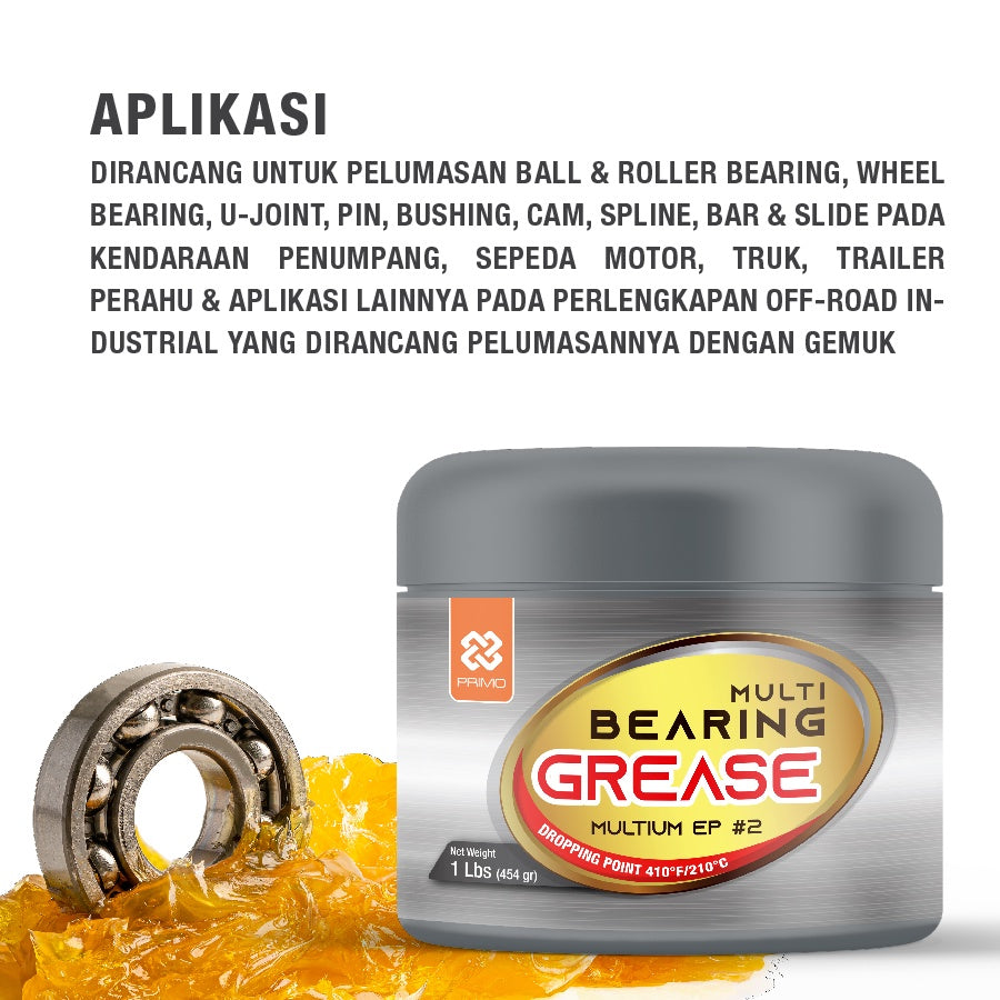 Multium Ep#2 @227gr - Multipurpose Lithium Extreme Pressure Grease (NLGI 2) , Colour Transparant