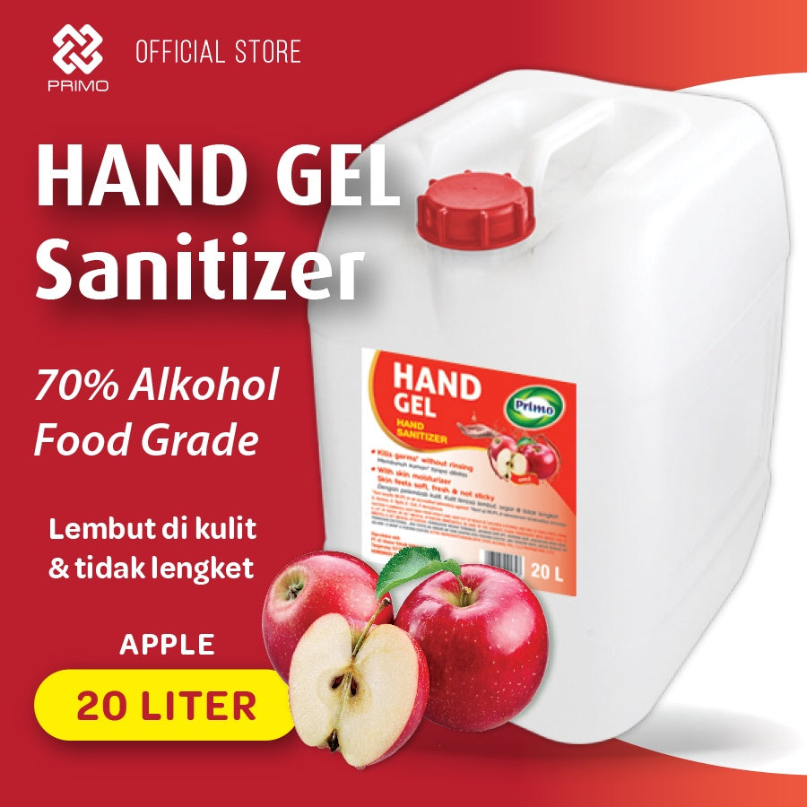 Apple Hand Gel Sanitizer 20L - no-rinse hand cleansing antiseptic