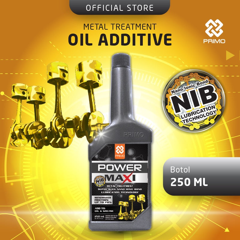Powermaxi 250mL - Oil Additive / Metal Treatment with NIB (Nano Ionic Bond)