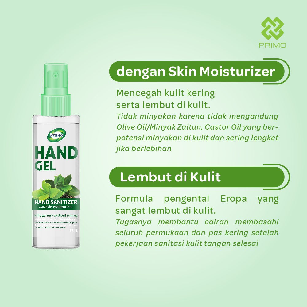 Handgel Sanitizer Liquid Thin Gel Greentea 4L - no-rinse hand cleansing antiseptic