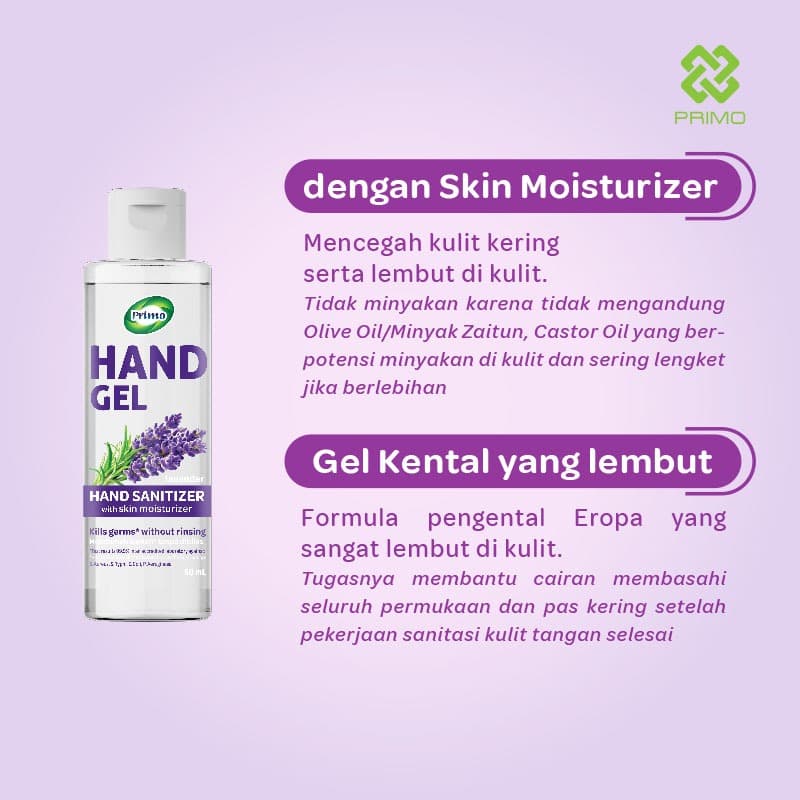 Handgel  Sanitizer Lavender 60mL - antiseptik pembersih tangan tanpa bilas