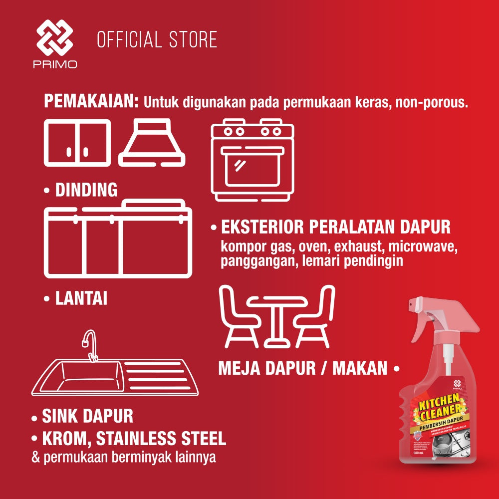 Kitchen Cleaner 500mL - Pembersih Kulkas dan Pembersih Minyak Dapur Anti Kuman