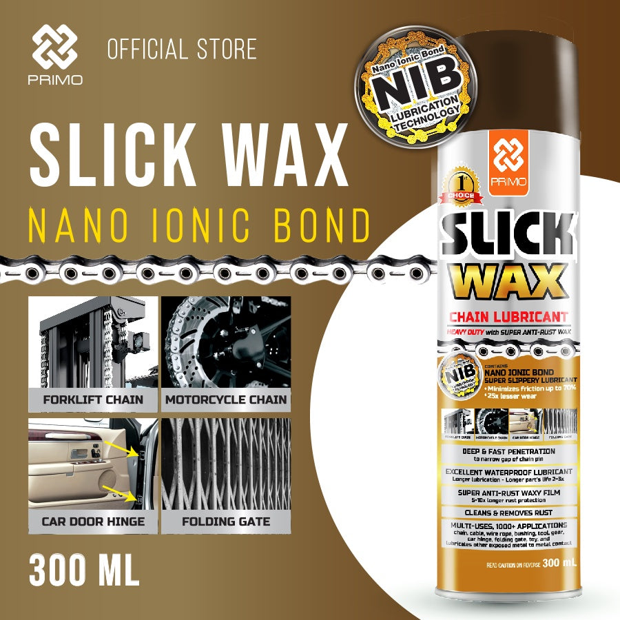 Slick Wax 300mL - Pelumas Rantai dengan Lapisan Wax (Chain Lubricant with Nano Ionic Bond/NIB)