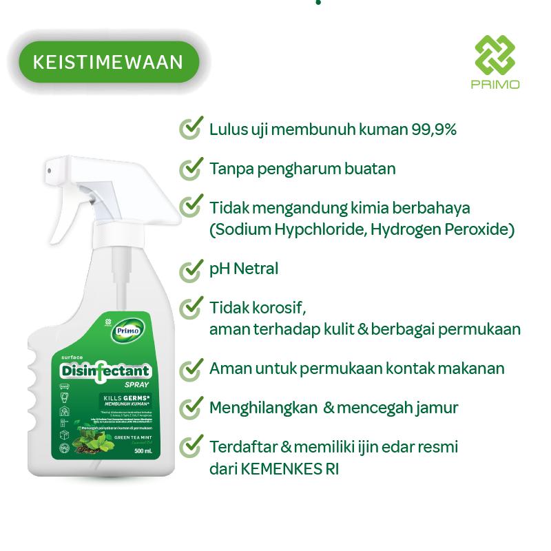 Disinfectant Air Surface Spray Greentea Mint 4L - Non Alkohol