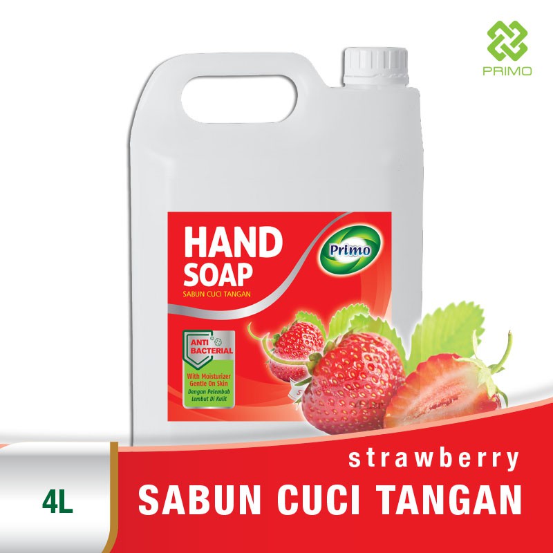 Handsoap Strawberry 4L -  Sabun Cuci Tangan Anti Bacterial