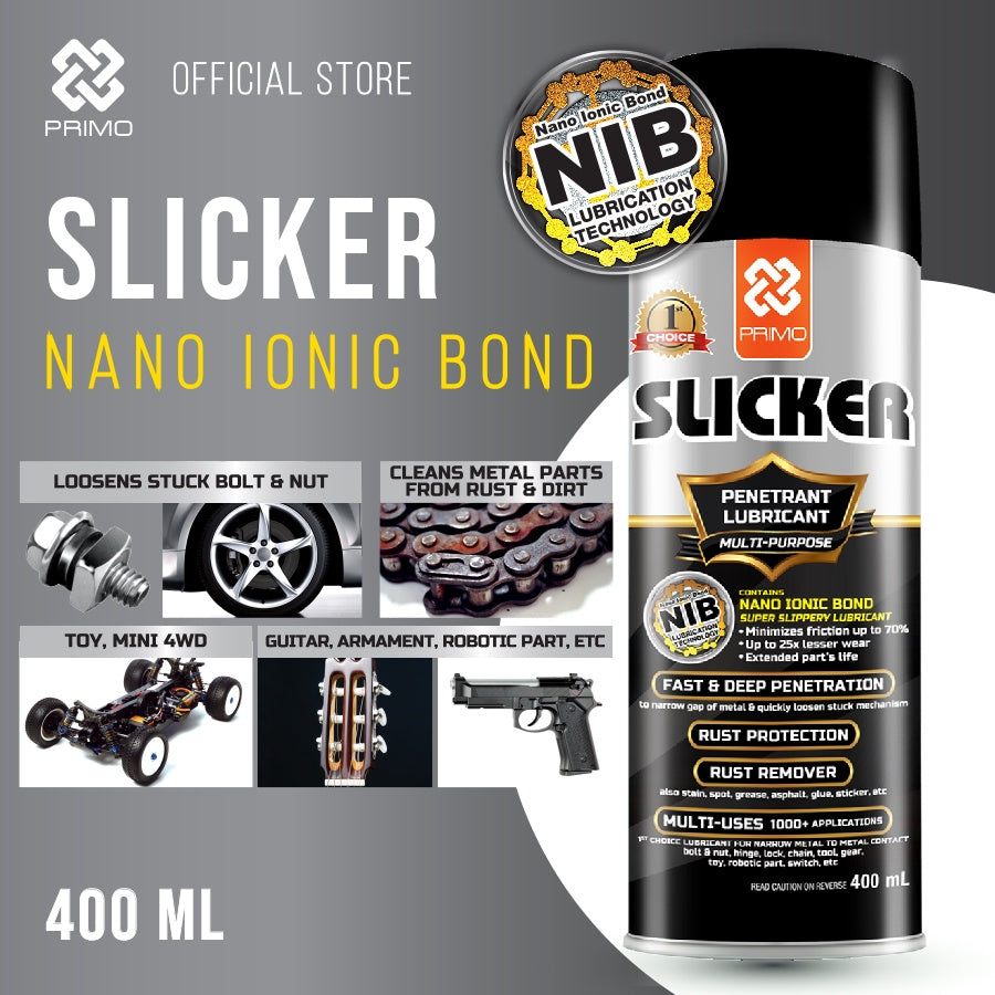 Slicker 400mL - Pelumas Super Licin Anti Karat Serbaguna (Lubricant Spray With NIB)