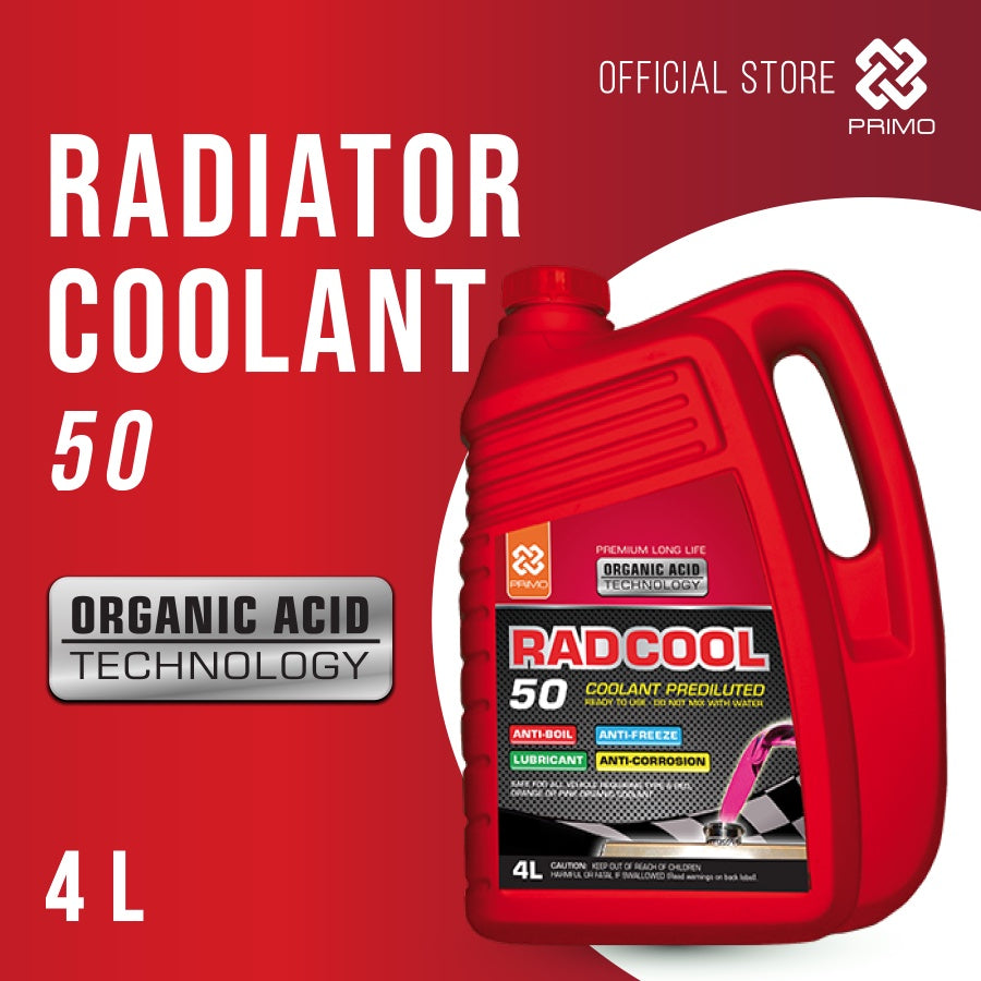 Rad Cool 50 Ready To Use 4L - Pendingin Radiator dengan Organic Acid Technology (OAT)