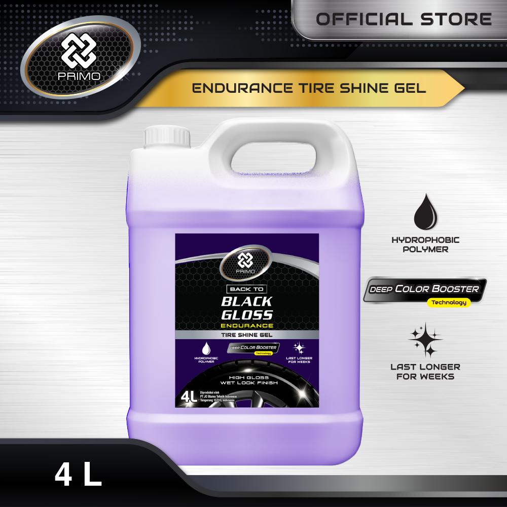 Back to Black Gloss Endurance Tire Shine Gel 4L - Pengkilap & Perawatan Ban (Super Gloss, Long Lasting, Colorless)