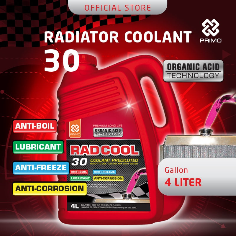 Rad Cool 30 Ready To Use 1L - Radiator Coolant with Organic Acid Technology (OAT)