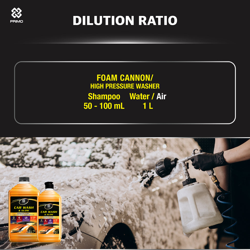 Car Wash & Glow 1L - Car Shampoo Gold Class
