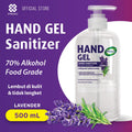 Handgel  Sanitizer Lavender 500mL - antiseptik pembersih tangan tanpa bilas