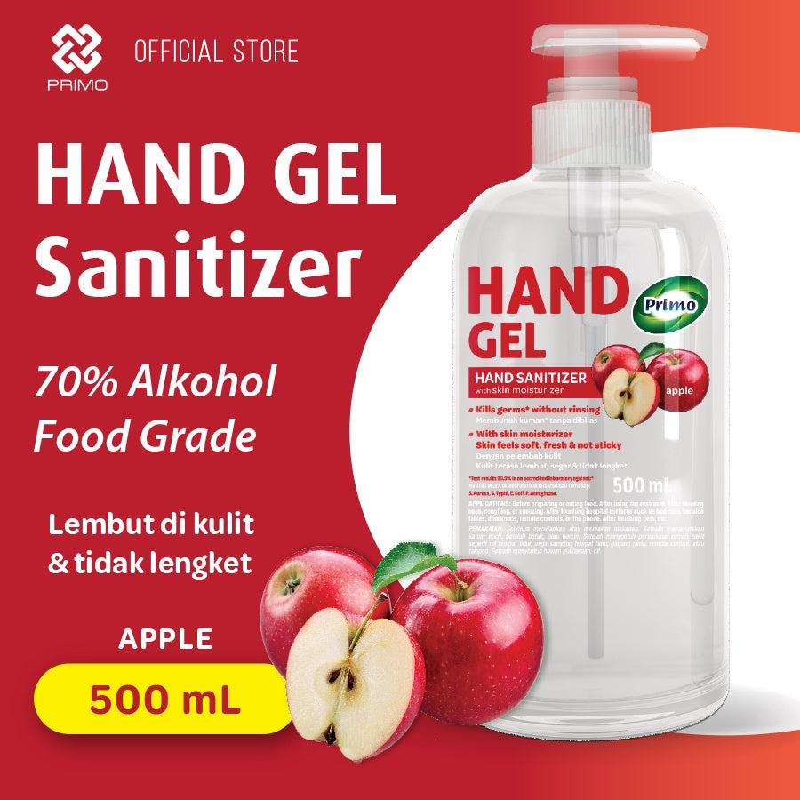 Handgel Sanitizer Apple 500mL  - antiseptik pembersih tangan tanpa bilas