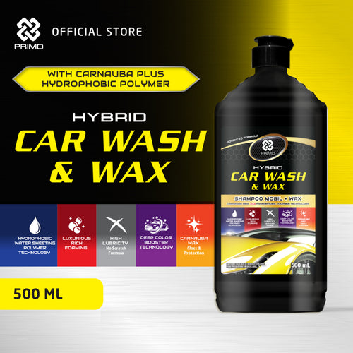 Car Wash & Wax 500ml - Hybrid Car Shampoo With Carnauba Wax