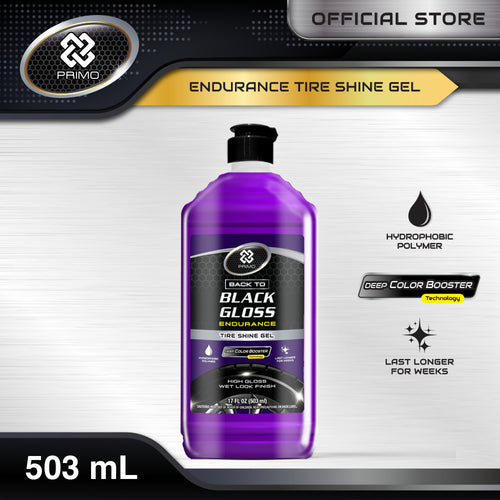 Back to Black Gloss Endurance Tire Shine Gel 503mL - Pengkilap & Perawatan Ban (Super Gloss, Long Lasting, Colorless)