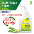 Disinfectant Air Surface Spray Citronella 500mL - Non-Alcoholic