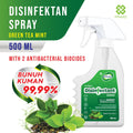 Disinfectant Air Surface Spray Greentea Mint 500mL - Non Alkohol