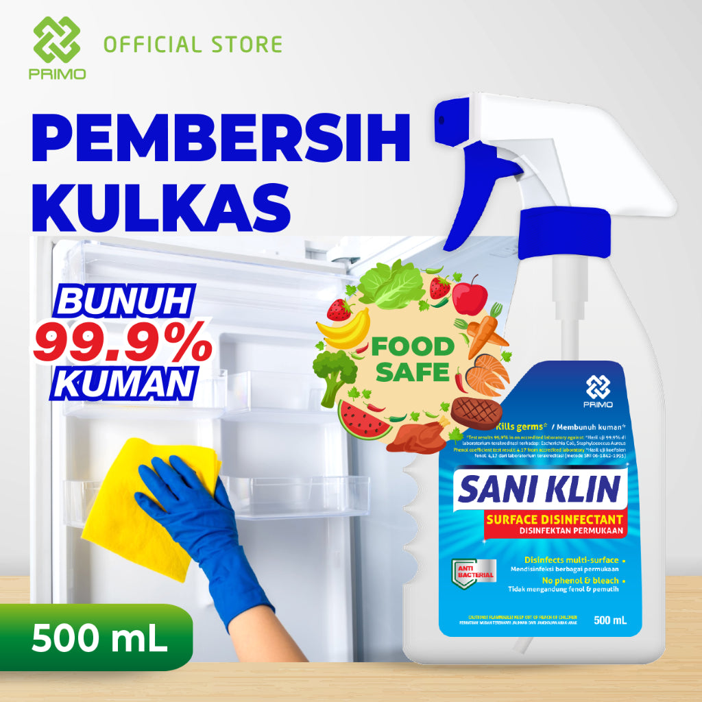 Saniklin Disinfectant Spray 500mL - Pembersih Kulkas Surface Sanitizer Antiseptik