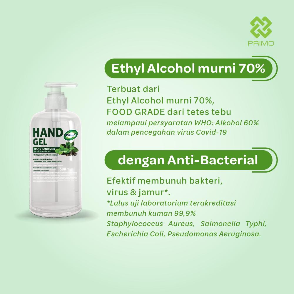 Handgel  Sanitizer Greentea 1L Pump - antiseptik pembersih tangan tanpa bilas