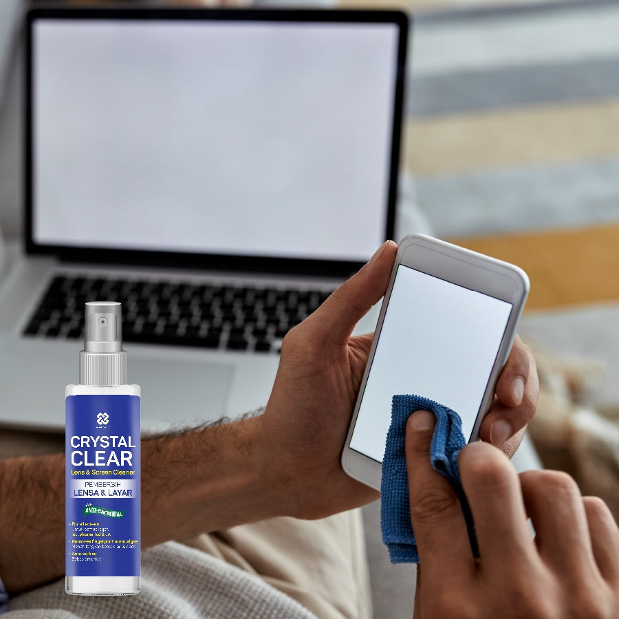 Crystal Clear Gadget Cleaner 60mL - Gadget, Lens, Screen Cleaner, Antiseptic Disinfectant