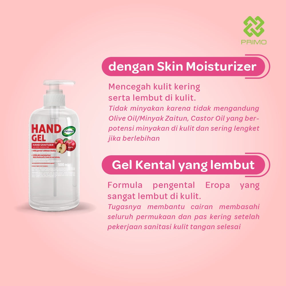 Handgel Sanitizer Apple 500mL  - antiseptik pembersih tangan tanpa bilas