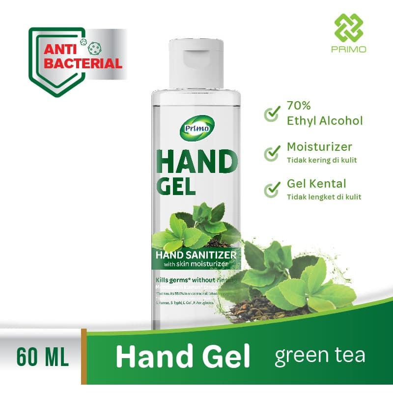 Handgel Sanitizer Greentea 60mL - antiseptik pembersih tangan tanpa bilas