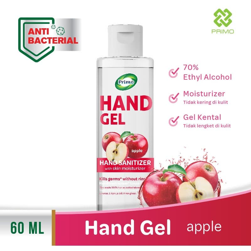 Handgel Sanitizer Apple 60mL - antiseptik pembersih tangan tanpa bilas