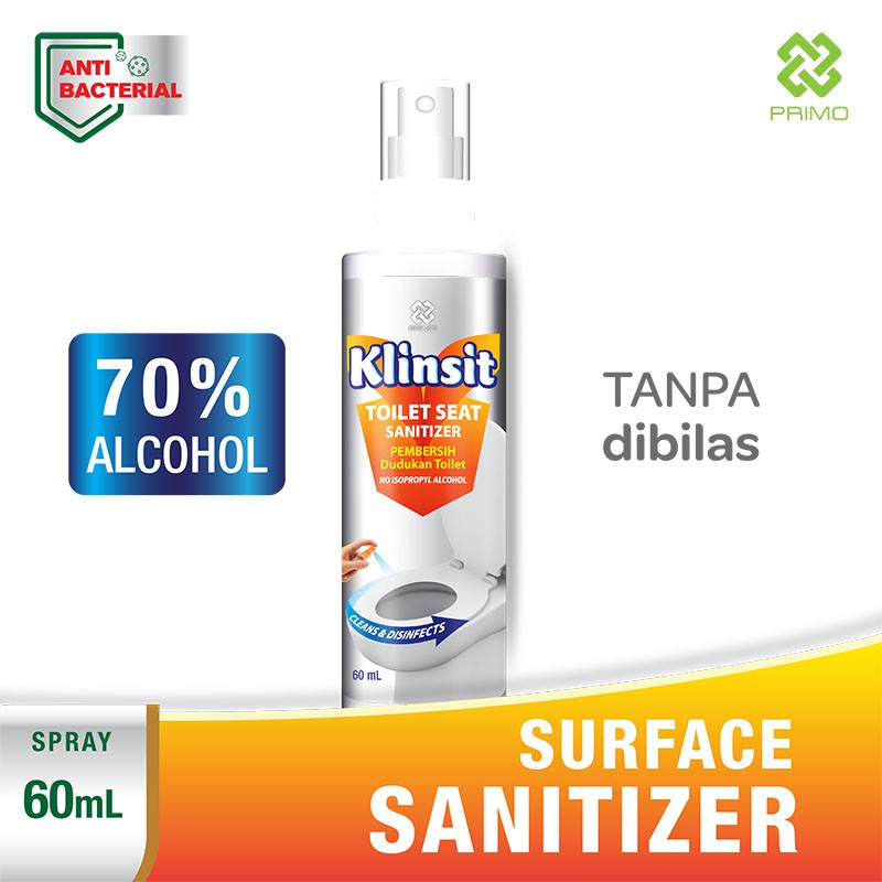 Klinsit Toilet Seat Sanitizer 60mL - Disinfectant toilet seat cleaner spray