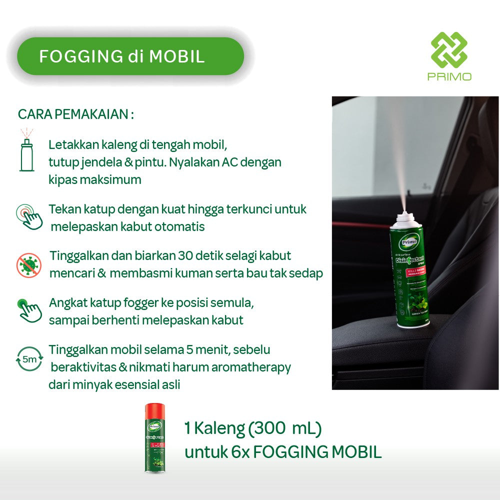 Disinfectant Spray Fogging Air & Surface Greentea Mint 500mL