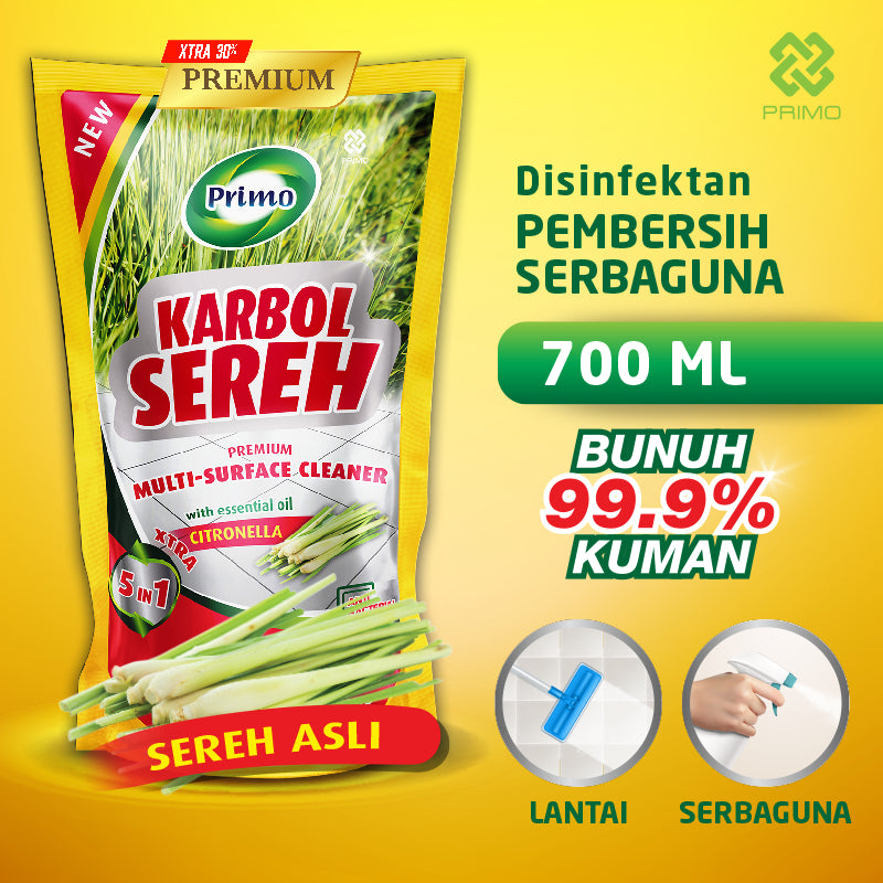 Karbol Sereh Premium Citronella 700mL - Pembersih Serbaguna Disinfectant Anti Kuman