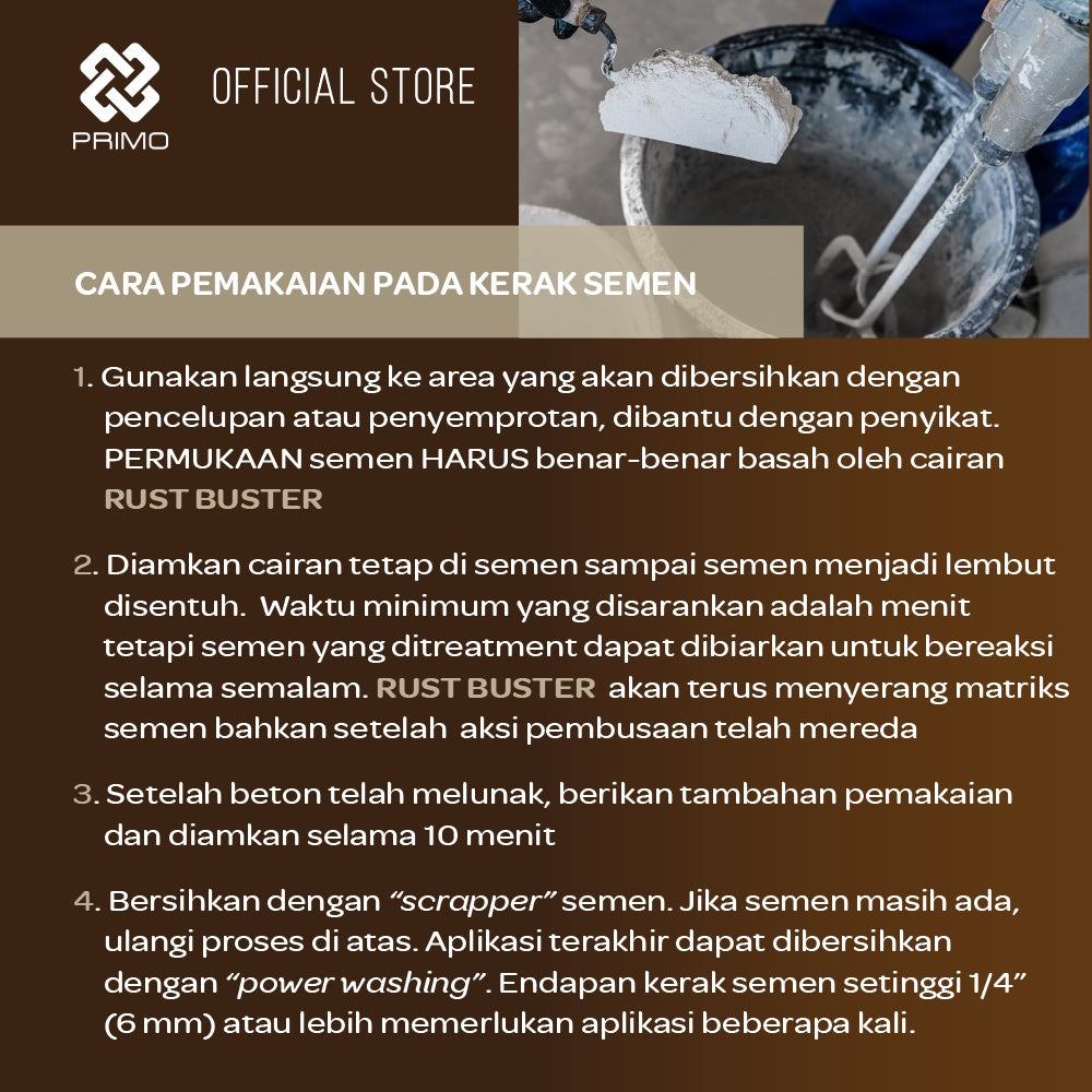 Rust Buster 1L - Rust & Concrete Remover
