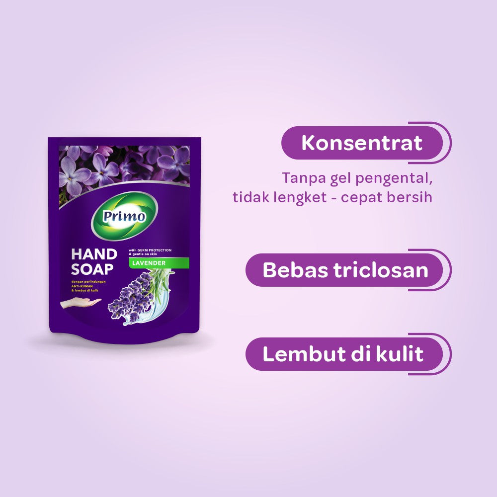 Handsoap Lavender 400mL -  Sabun Cuci Tangan Anti Bacterial