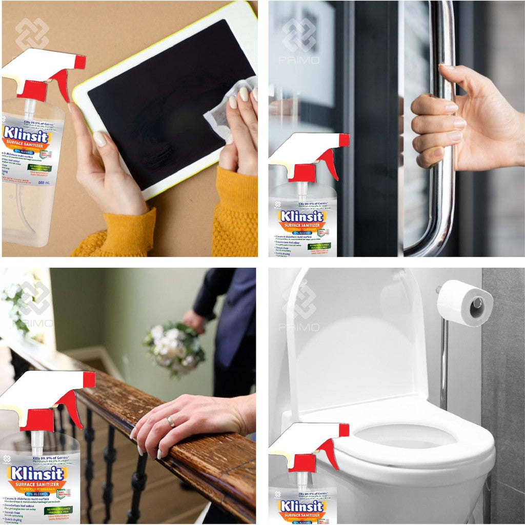 Klinsit Disinfectant Spray 500mL - Alcohol Food Grade 70%