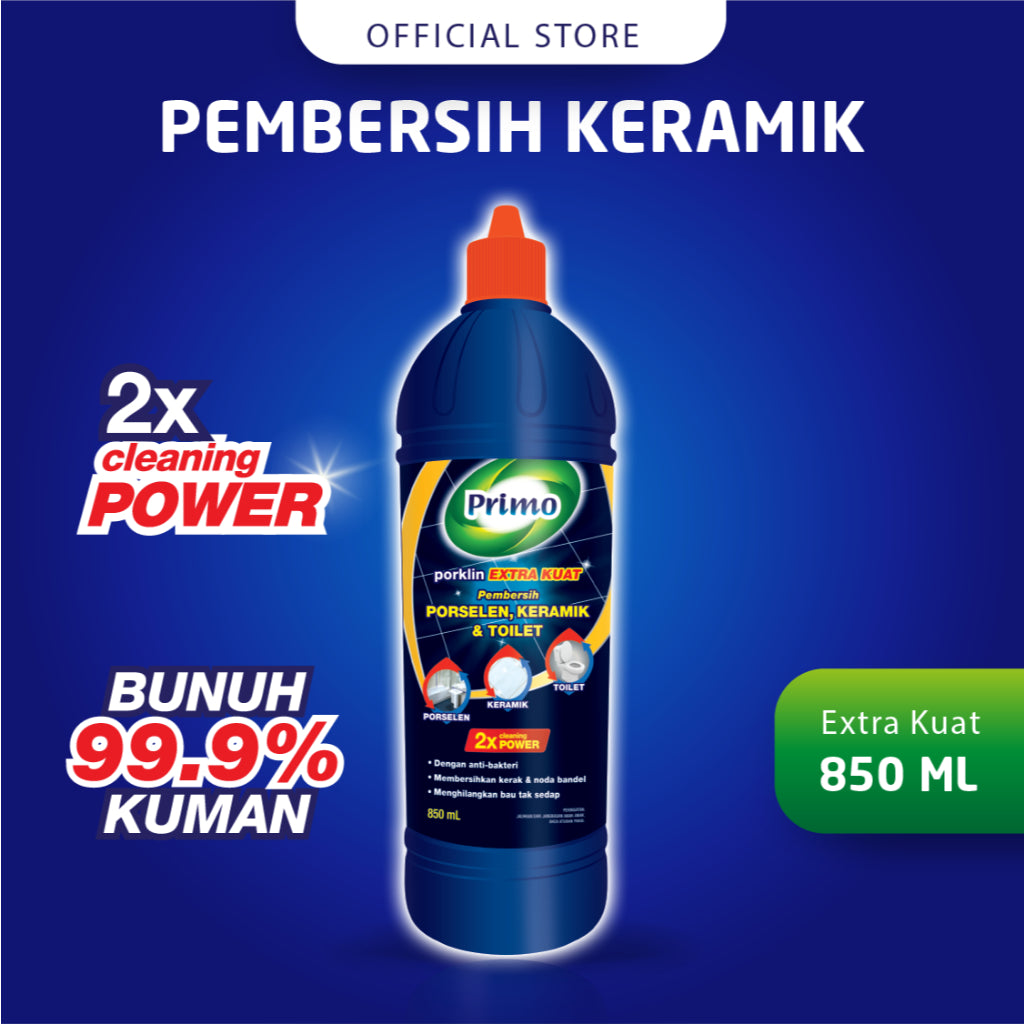 Porklin Blue Strong 850mL - Ceramic, Porcelain, Bathroom & Toilet Cleaner