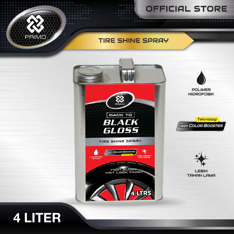 Back to Black Gloss Tire Shine Spray 4L