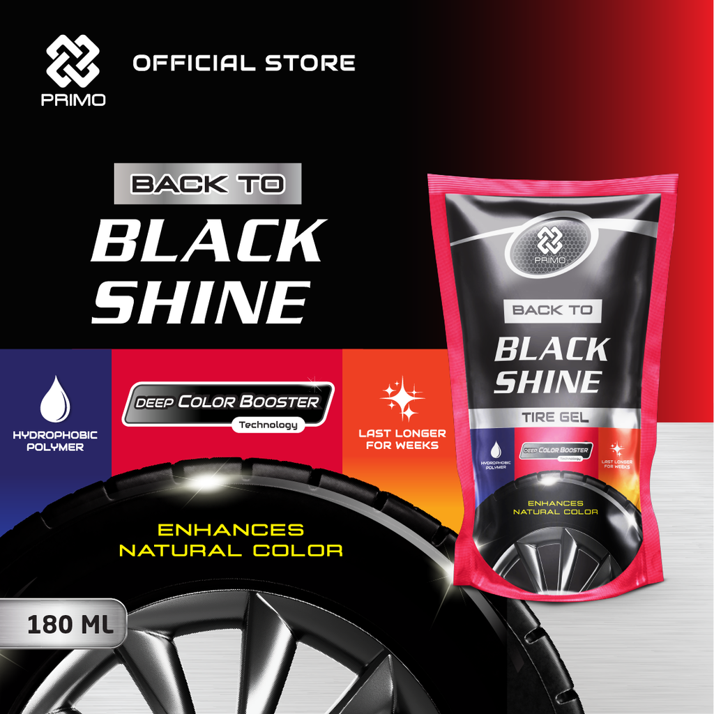 Back To Black Shine Tire Gel 180ml - Pengkilap & Perawatan Penghitam Ban