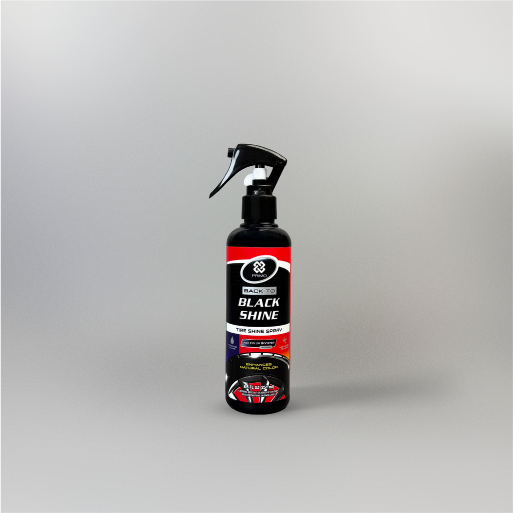 Back To Black Shine Tire Spray 251mL - Tire Shiner & Blackener Treatment