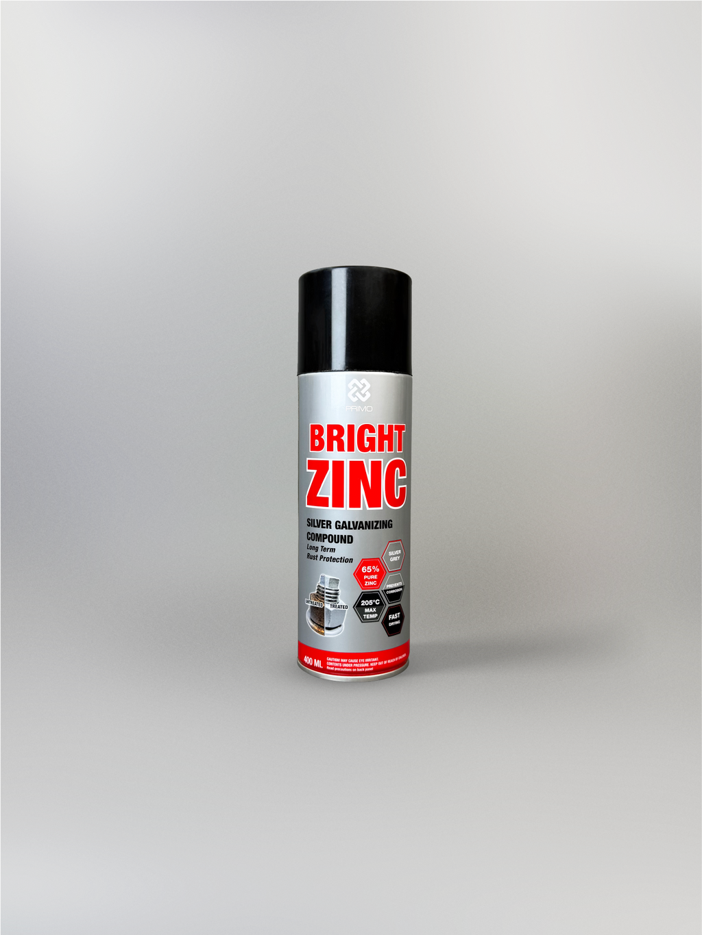 Bright Zinc 400mL - Anti-Rust & Corrosion Paint (Medium Duty - Metallic Silver)
