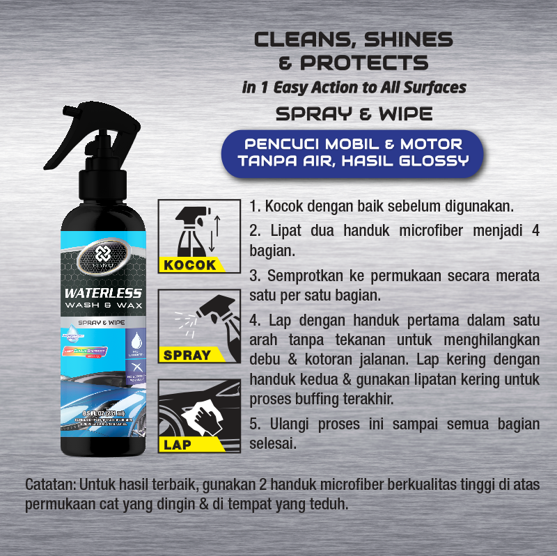 Waterless Wash & Wax Hydrophobic 251mL