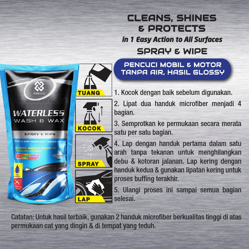 Waterless Wash & Wax Hydrophobic 500mL