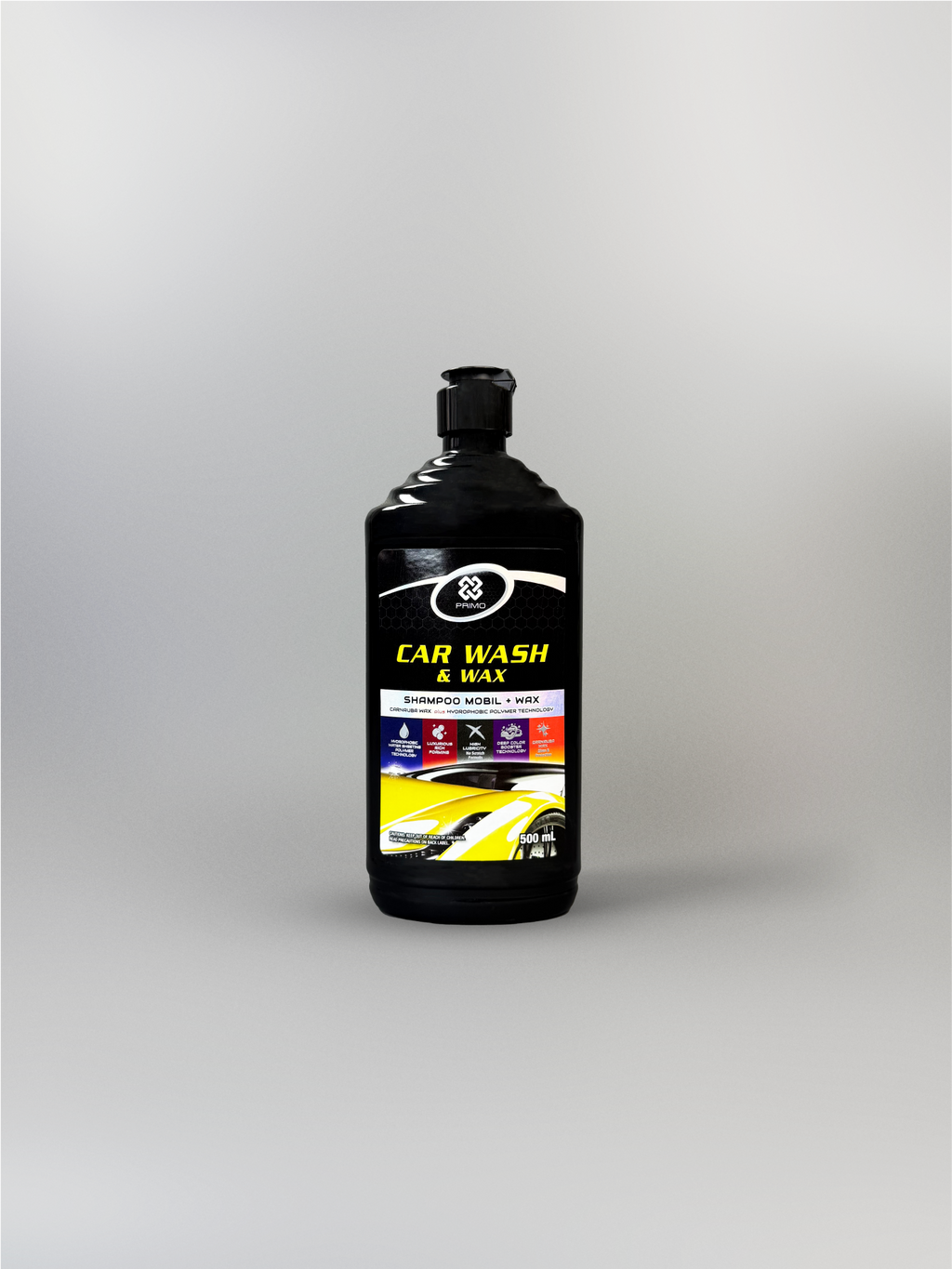 Car Wash & Wax 500ml - Hybrid Car Shampoo With Carnauba Wax
