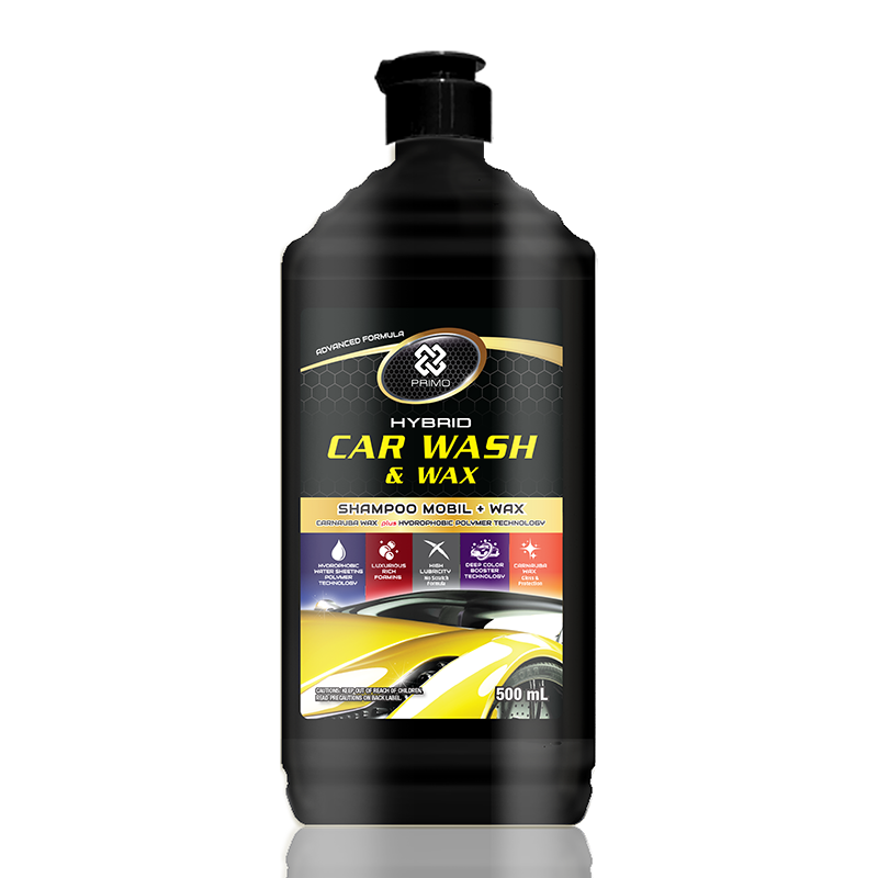 Car Wash & Wax 500ml - Hybrid Car Shampoo With Carnauba Wax