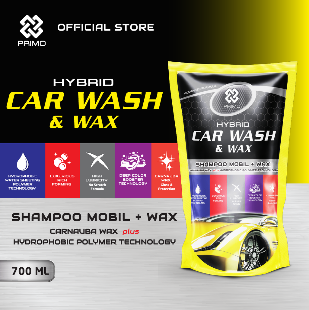 Car Wash & Wax 700ml - Hybrid Car Shampoo With Carnauba Wax