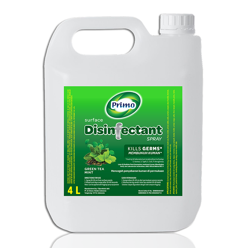 Disinfectant Surface Spray Greentea Mint 4L Non Alkohol