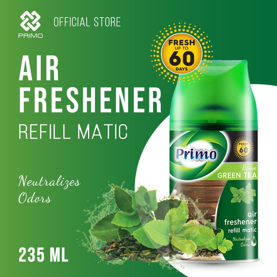 Refresh Matic 235ml Greentea - Air Freshener Room Deodorizer